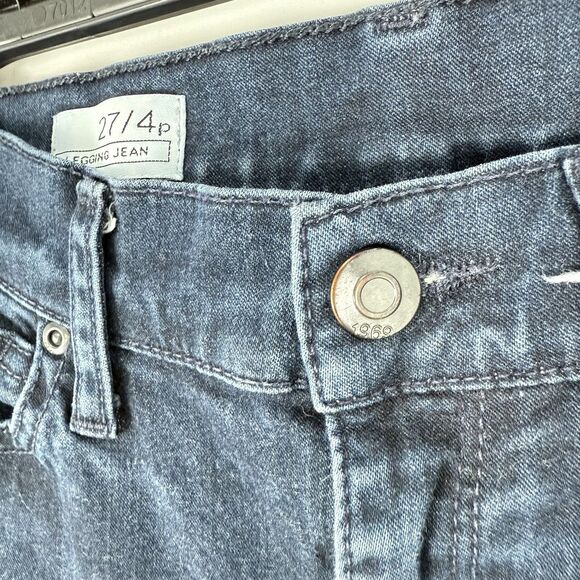 GAP 1969 Dark Wash Mid-Rise Legging Jean Skinny Denim Women's Size 27/4 P - Picture 14 of 15